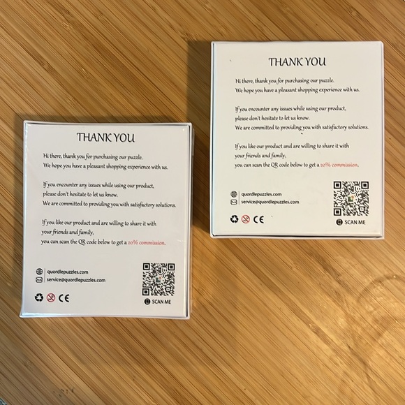 Wooden Puzzles - set of 2 - Picture 2 of 2